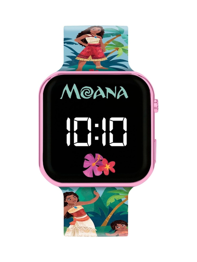 Peers Hardy Pink Moana Led Display Watch With Silicone Character Strap - Image 2 of 5 Peers Hardy Pink Moana Led Display Watch With Silicone Character Strap - Image 2 of 5