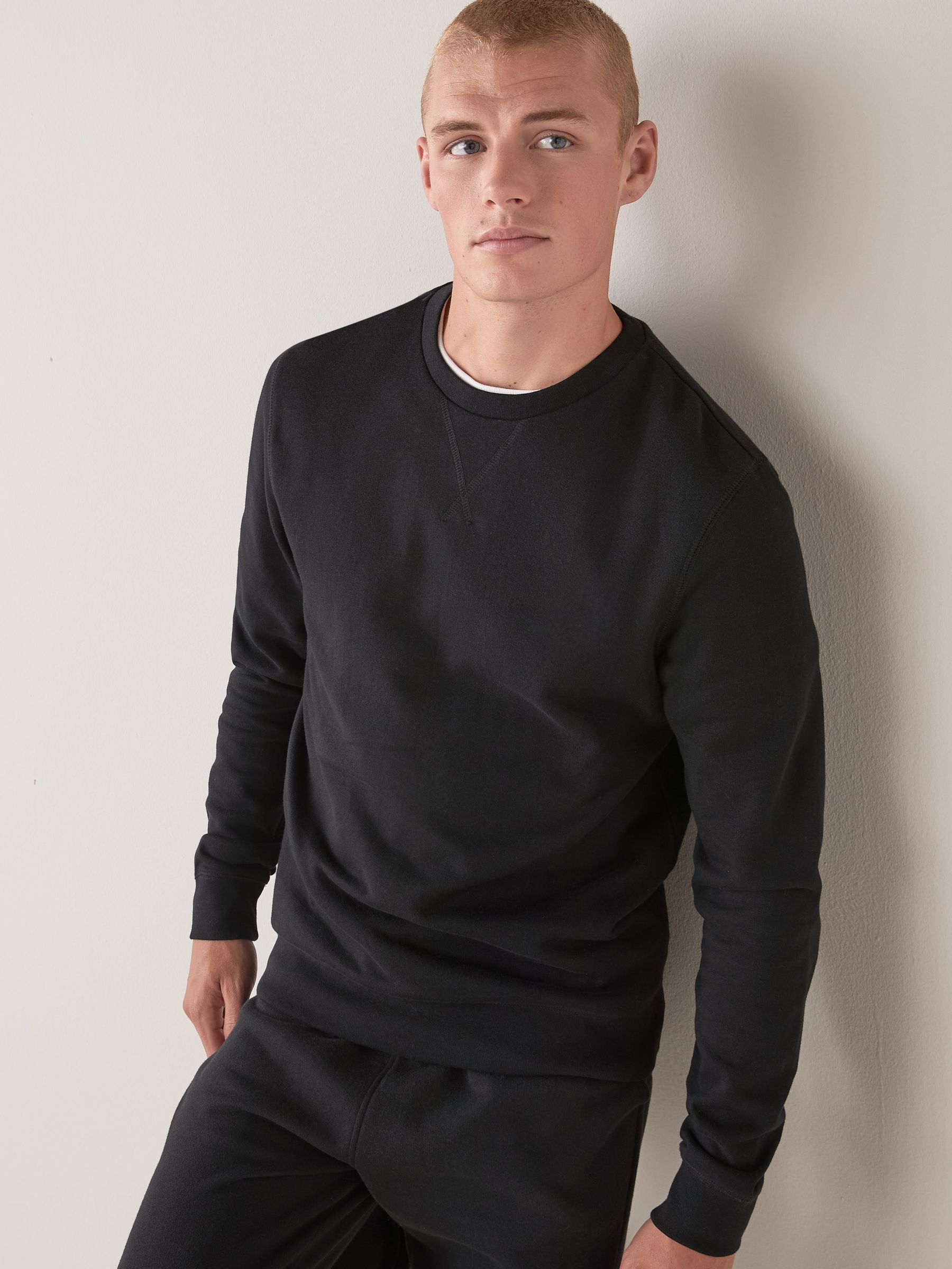 Buy Black Crew Sweatshirt from Next Sweden