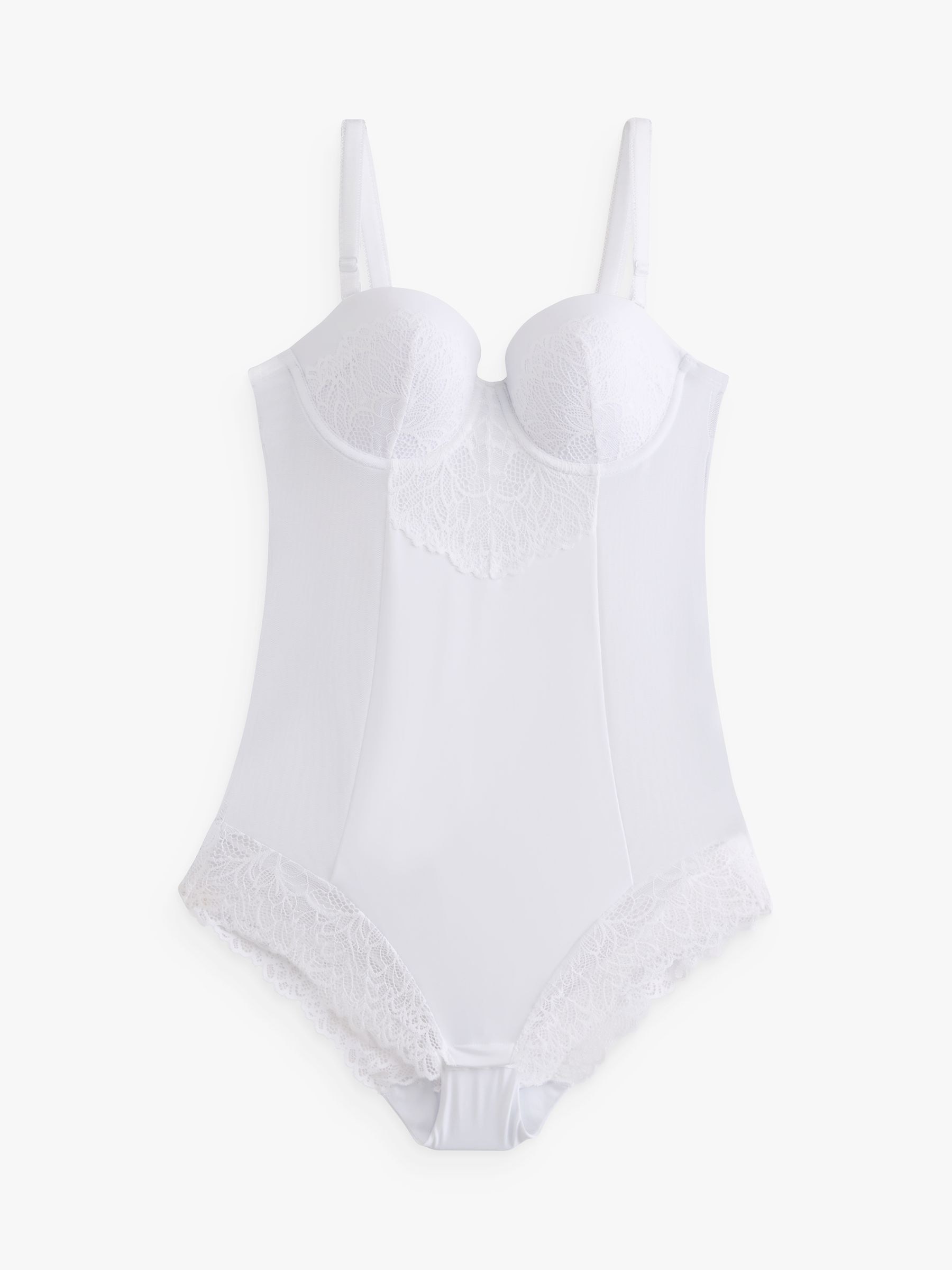Buy White Firm Tummy Control Cupped Lace Body from the Next UK