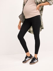 Black Maternity Essential Leggings - Image 2 of 7