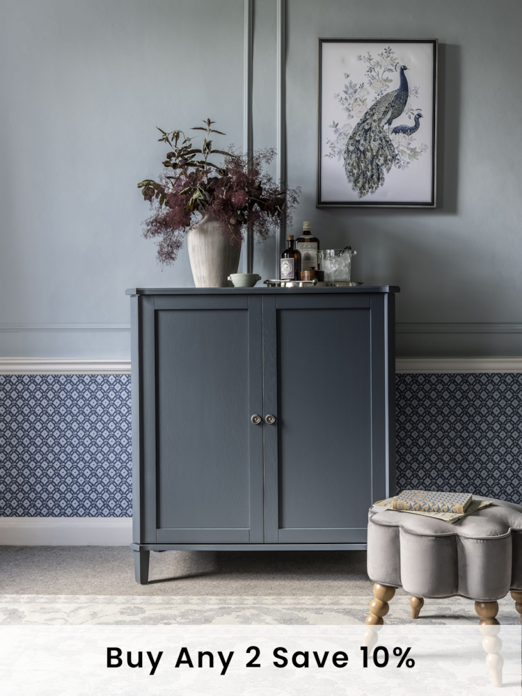Laura Ashley Dusky Seaspray Henshaw Drinks Cabinet - Image 1 of 1
