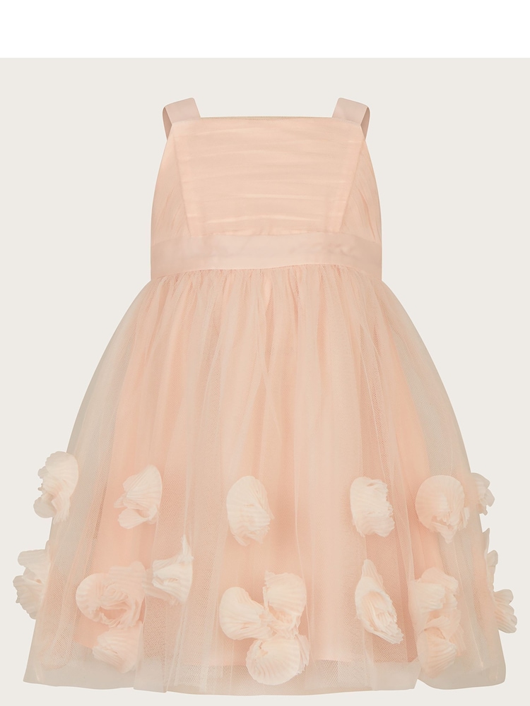 Monsoon Pink Baby Serenata Rose 3D Dress - Image 1 of 4