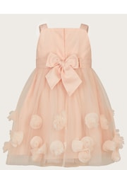 Monsoon Pink Baby Serenata Rose 3D Dress - Image 2 of 4