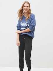 Black Jersey Joggers - Image 1 of 5