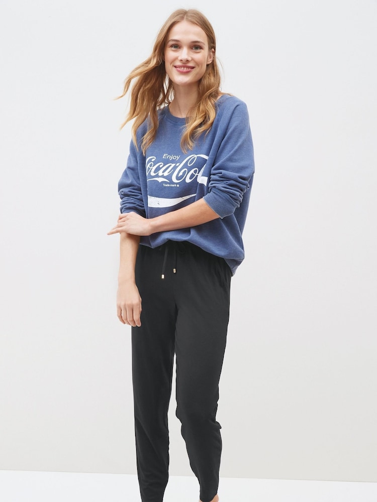 Black Jersey Joggers - Image 1 of 5