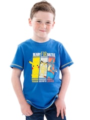 Character Blue 100% Cotton Pokemon T-Shirt - Image 1 of 7