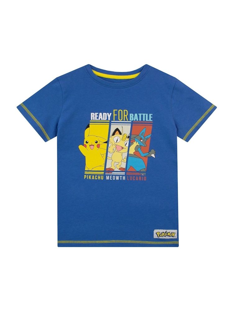 Buy Character Blue 100% Cotton Pokemon T-Shirt from the Next UK