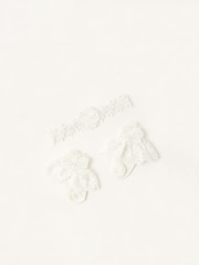 Monsoon Natural Baby Lace Bando and Sock Set - Image 1 of 3