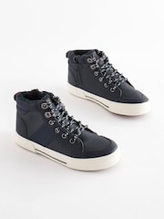 Navy Standard Fit (F) Thinsulate™ Lace Up High Top - Image 1 of 10