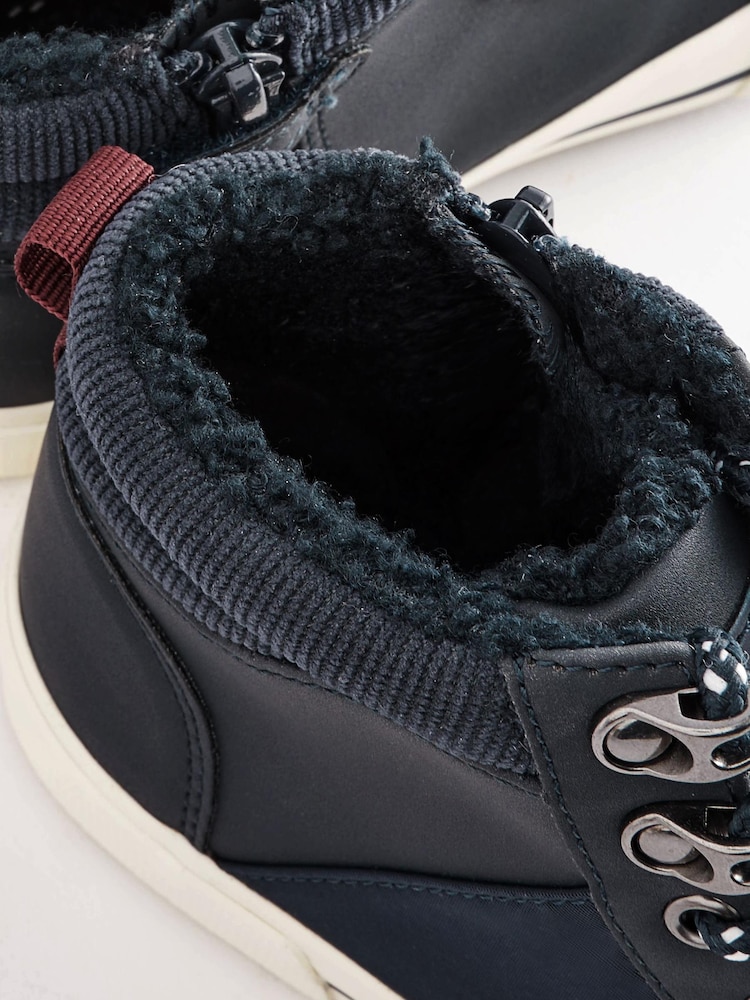 Navy Standard Fit (F) Thinsulate™ Lace Up High Top - Image 10 of 10