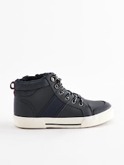 Navy Standard Fit (F) Thinsulate™ Lace Up High Top - Image 2 of 10