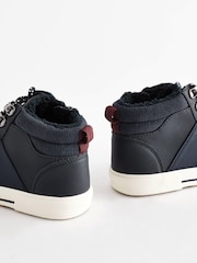 Navy Standard Fit (F) Thinsulate™ Lace Up High Top - Image 5 of 10