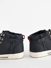 Navy Standard Fit (F) Thinsulate™ Lace Up High Top - Image 7 of 10