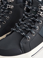 Navy Standard Fit (F) Thinsulate™ Lace Up High Top - Image 9 of 10