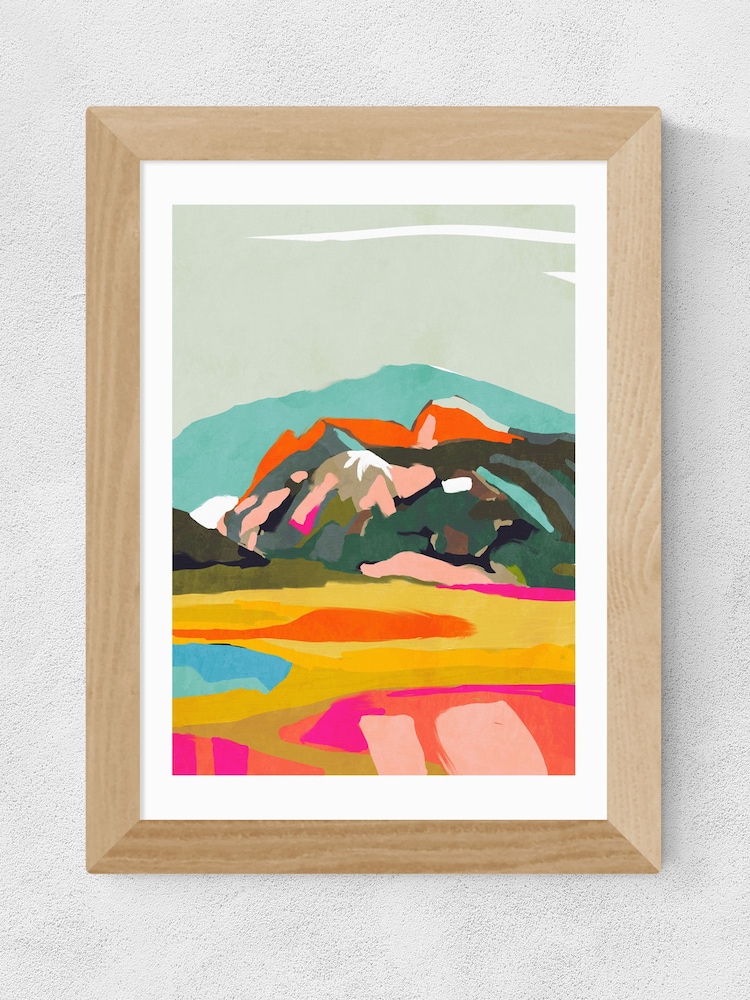 East End Prints White Wanderlust Abstract Print by Ana Rut Bre - Image 1 of 2