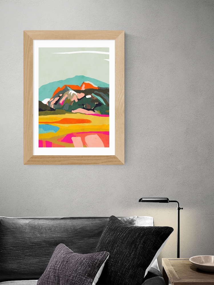 East End Prints White Wanderlust Abstract Print by Ana Rut Bre - Image 2 of 2