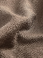 Brown Zip Neck Jersey Cotton Rich Sweatshirt - Image 8 of 8