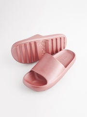 Pink Metallic Beach Chunky Sliders - Image 3 of 6