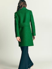Boden Green Aylesford Wool Blend Coat - Image 3 of 6