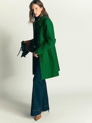 Boden Green Aylesford Wool Blend Coat - Image 5 of 6