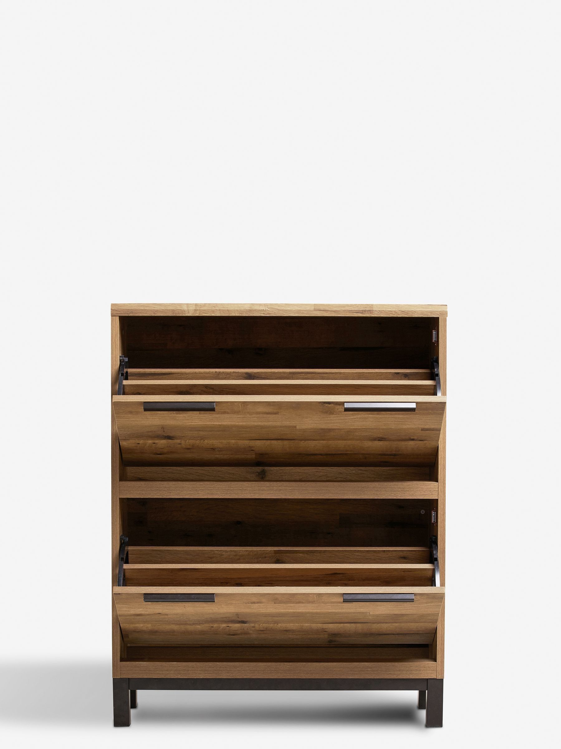 Buy Dark Bronx Oak Effect Shoe Storage Cabinet from the Next UK online shop