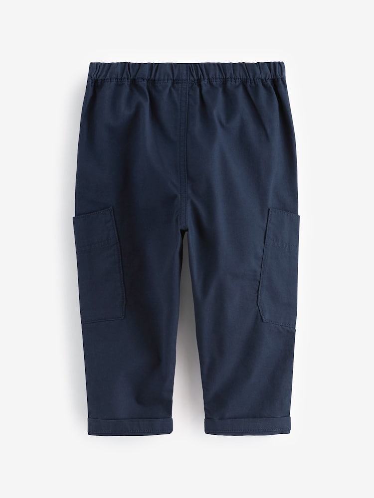 Navy Side Pocket Pull On Trousers (3mths-7yrs) - Image 2 of 4 Navy Side Pocket Pull On Trousers (3mths-7yrs) - Image 2 of 4