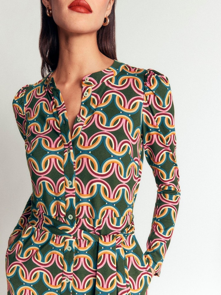 Boden Honor Column Jersey 미디 드레스 - 7의 이미지 2