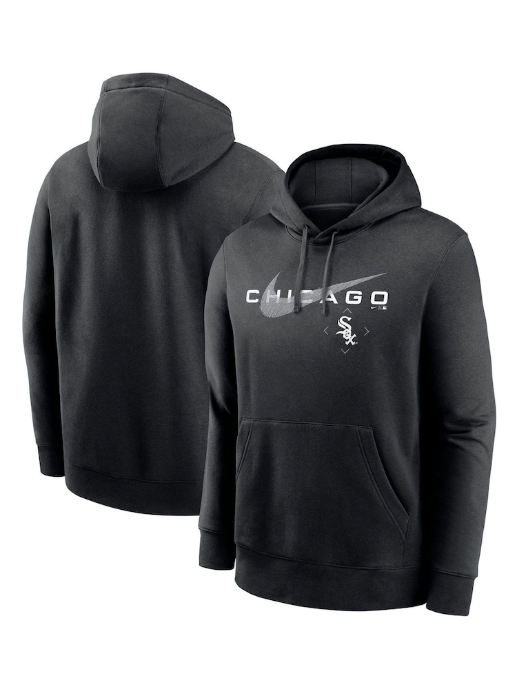 Nike Black Chicago White Sox Swoosh Pullover Fleece Hoodie - Image 1 of 3