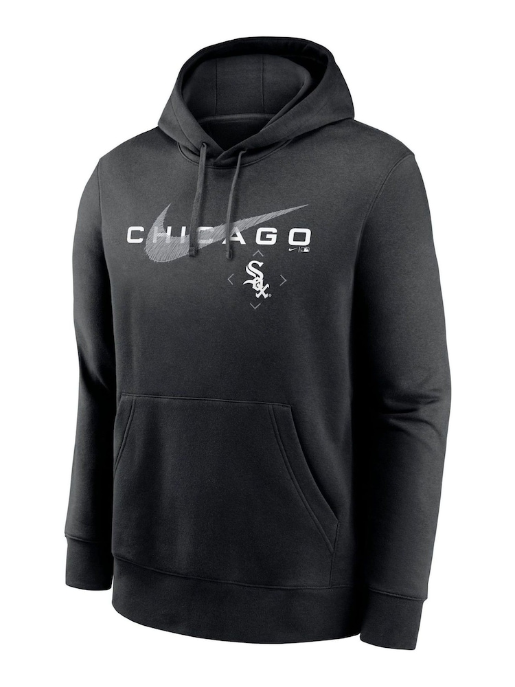 Nike Black Chicago White Sox Swoosh Pullover Fleece Hoodie - Image 2 of 3