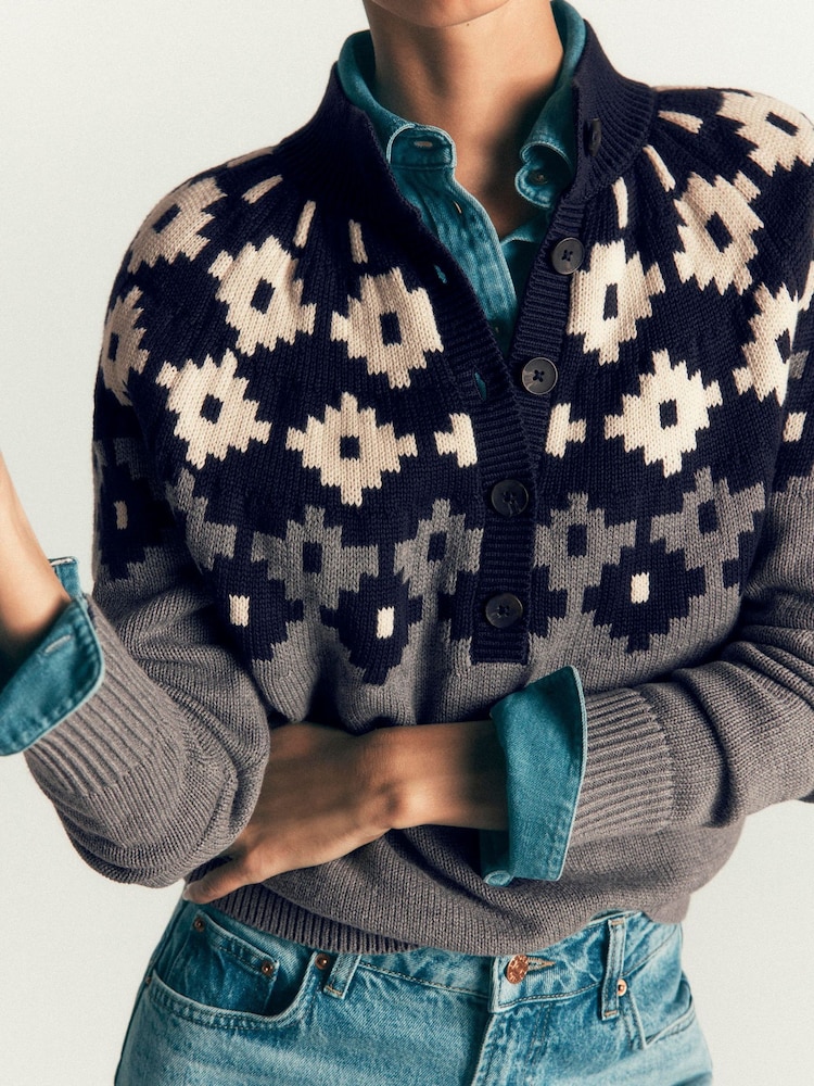 Boden Lara Cotton Button Jumper - Պատկեր 2 8-ից