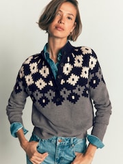 Boden Lara Cotton Button Jumper - Պատկեր 5 8-ից