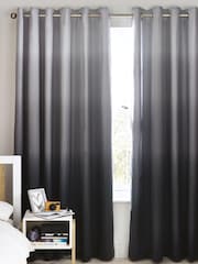 Grey Ombre Eyelet Blackout Curtains - Image 1 of 4