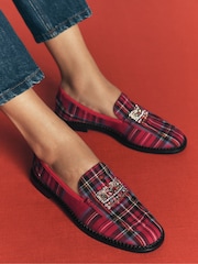Boden Red Nya Penny Loafers - Image 1 of 6
