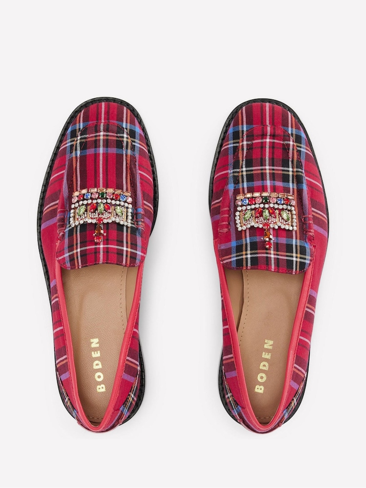 Boden Red Nya Penny Loafers - Image 6 of 6 Boden Red Nya Penny Loafers - Image 6 of 6