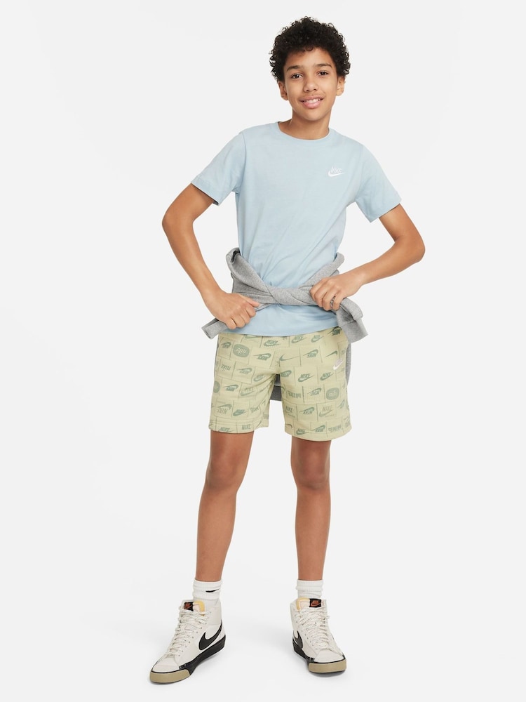 Lahka orožarna modra - Bombažna majica s kratkimi rokavi Nike 100% Futura - Slika 4 iz 4