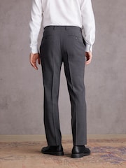 Grey Regular Fit Signature Tollegno Italian Fabric Suit Trousers - Image 2 of 9