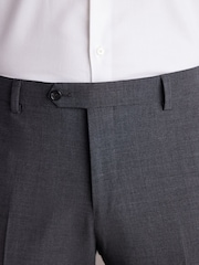 Grey Regular Fit Signature Tollegno Italian Fabric Suit Trousers - Image 4 of 9