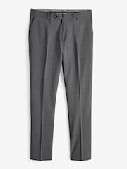 Grey Regular Fit Signature Tollegno Italian Fabric Suit Trousers - Image 6 of 9