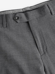 Grey Regular Fit Signature Tollegno Italian Fabric Suit Trousers - Image 7 of 9
