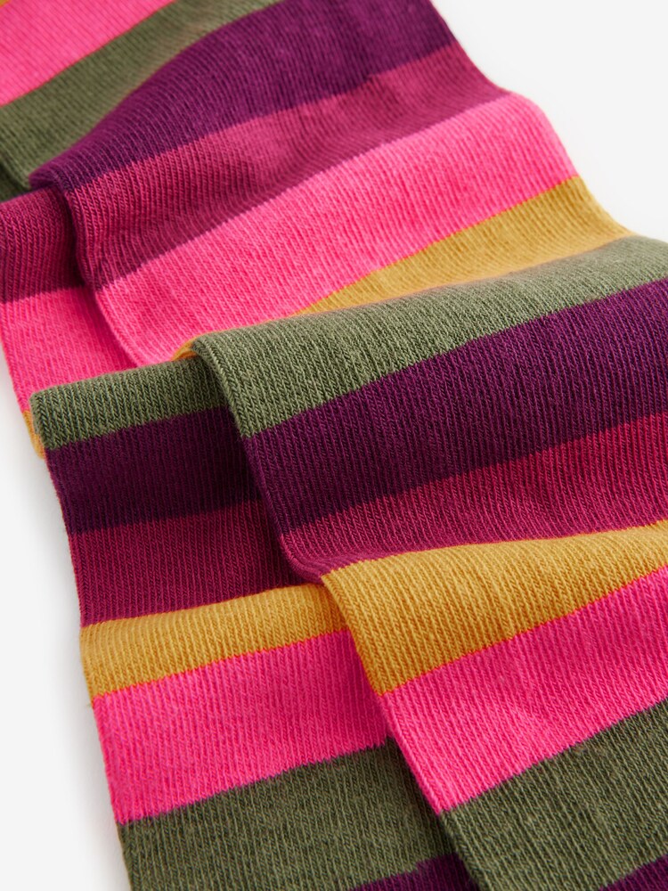 Multi Cotton Rich Stripe Tights - Image 3 of 3 Multi Cotton Rich Stripe Tights - Image 3 of 3