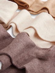 Cream/Neutral 3 Pack Cotton Rich Tights - Image 6 of 6