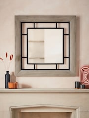 Grey Bronx Square Wall Mirror - Image 1 of 7