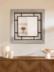 Grey Bronx Square Wall Mirror - Image 4 of 7