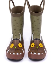 Vanilla Underground Brown Gruffalo Unisex Kids Wellington Boots with Handles - Image 3 of 6