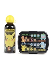 Peers Hardy Black LUNCH BOX + ALUMINIUM CANTEEN 500ML  POKEMON (6x4) - Image 1 of 4