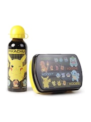 Peers Hardy Black LUNCH BOX + ALUMINIUM CANTEEN 500ML  POKEMON (6x4) - Image 2 of 4