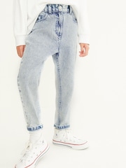 Bleach Wash Mom Jeans (3-16yrs) - Image 1 of 6