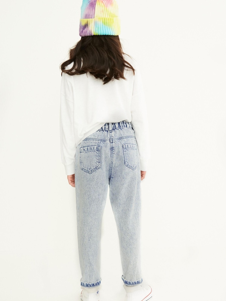 Bleach Wash Mom Jeans (3-16yrs) - Image 2 of 6