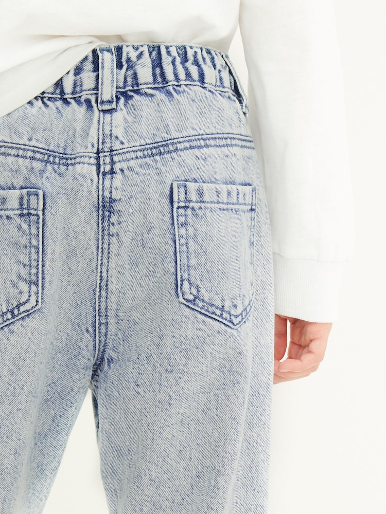 Bleach Wash Mom Jeans (3-16yrs) - Image 4 of 6