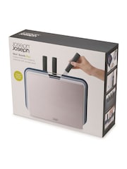 Joseph Joseph Set of 6 Silver Nest Boards Plus Chopping Board Set - Image 2 of 6